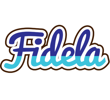 Fidela raining logo