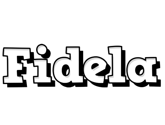 Fidela snowing logo