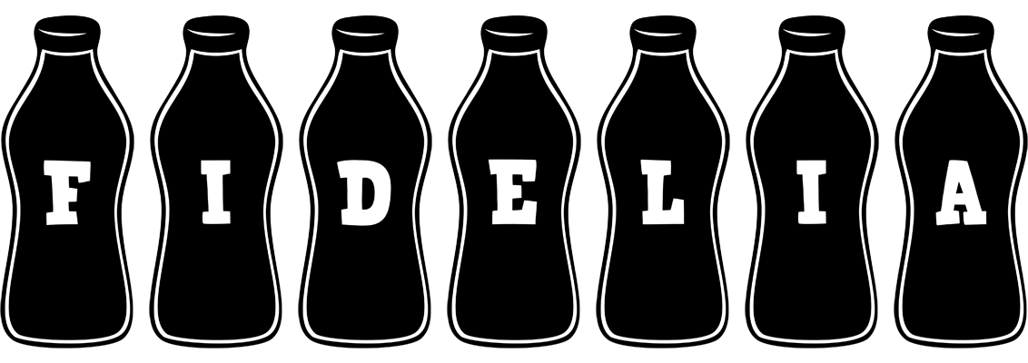 Fidelia bottle logo
