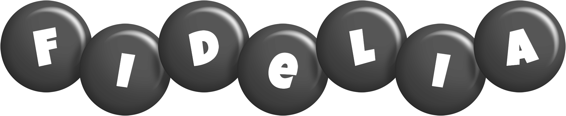 Fidelia candy-black logo