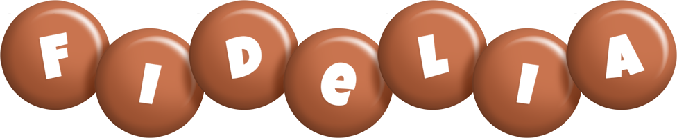 Fidelia candy-brown logo