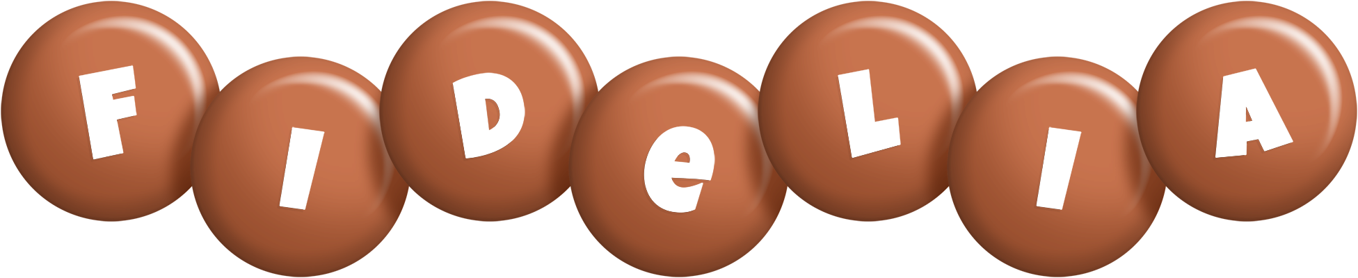 Fidelia candy-brown logo
