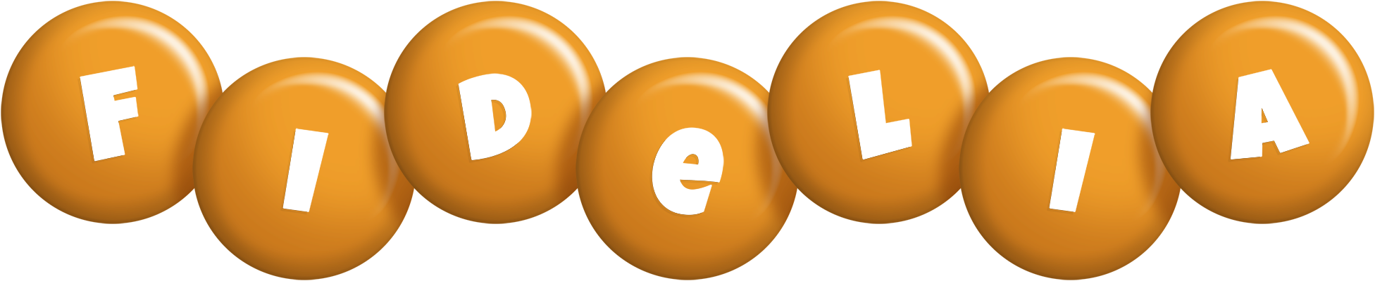 Fidelia candy-orange logo