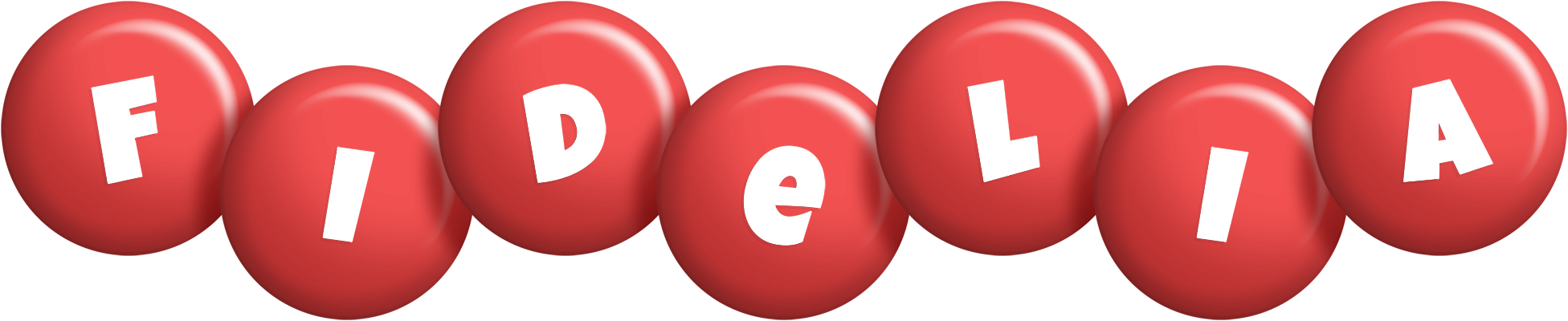 Fidelia candy-red logo