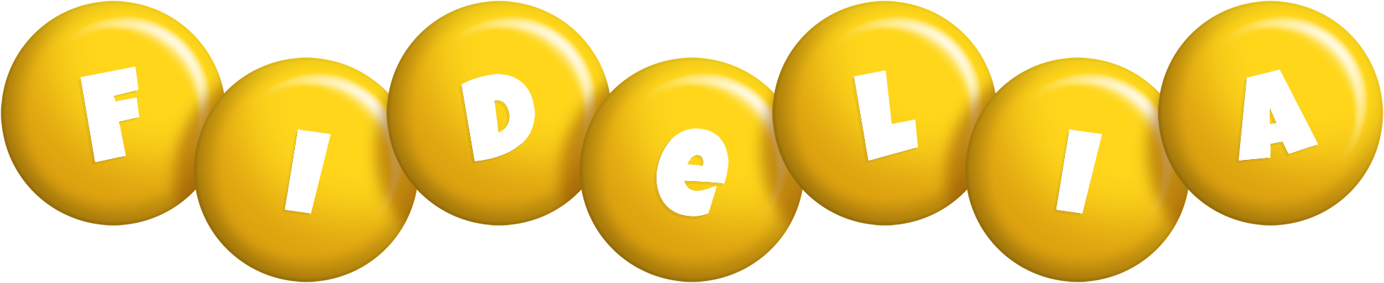 Fidelia candy-yellow logo
