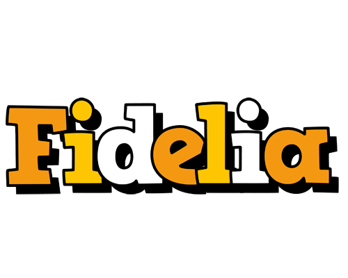 Fidelia cartoon logo
