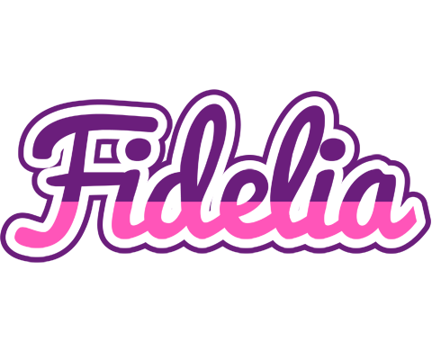 Fidelia cheerful logo