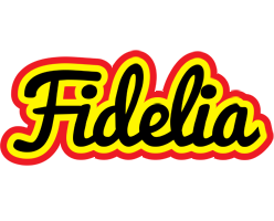 Fidelia flaming logo