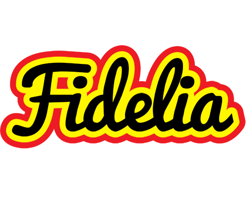 Fidelia flaming logo