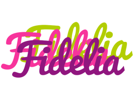 Fidelia flowers logo