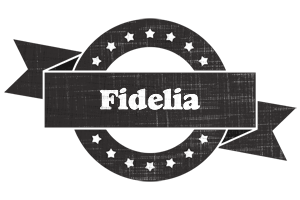 Fidelia grunge logo