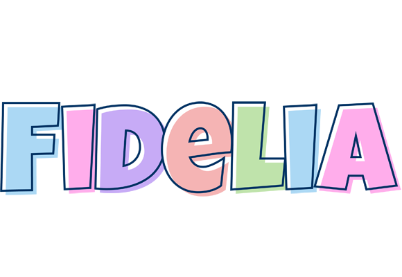 Fidelia pastel logo