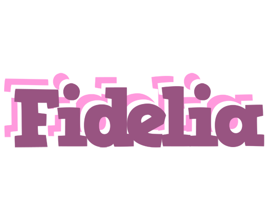 Fidelia relaxing logo