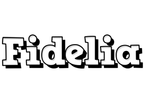 Fidelia snowing logo