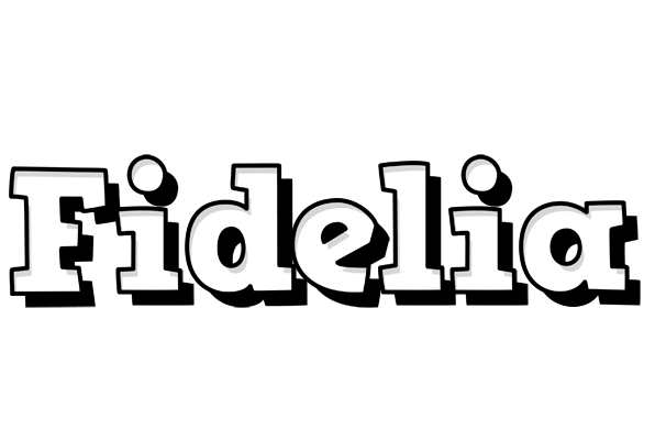 Fidelia snowing logo