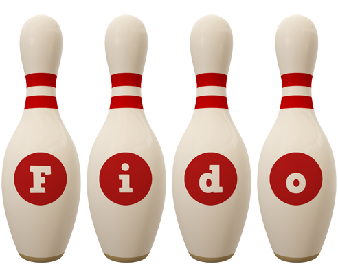 Fido bowling-pin logo