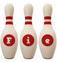 Fie bowling-pin logo