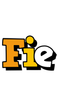 Fie cartoon logo