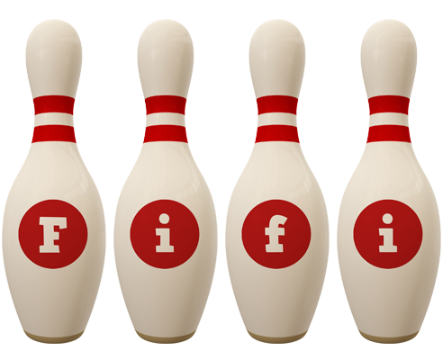 Fifi bowling-pin logo
