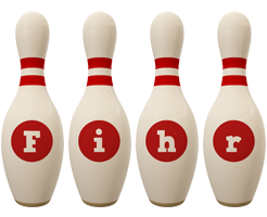 Fihr bowling-pin logo