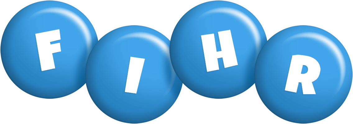 Fihr candy-blue logo