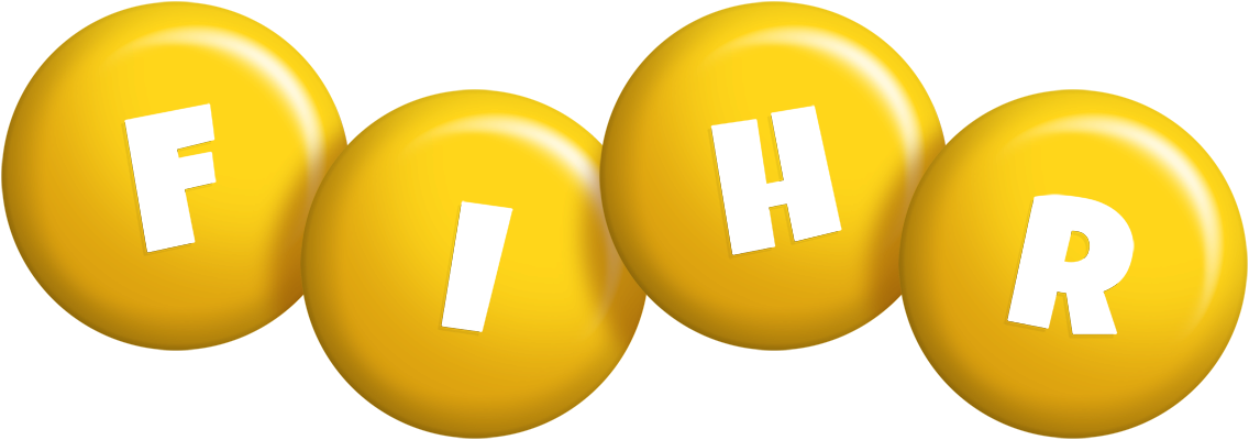 Fihr candy-yellow logo