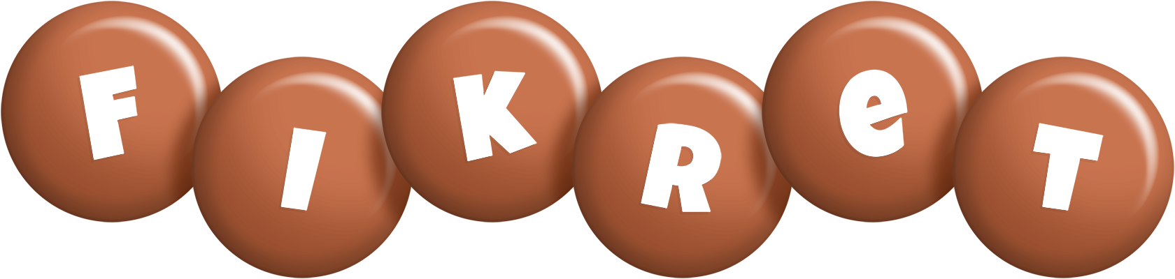 Fikret candy-brown logo