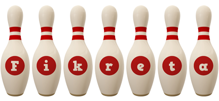 Fikreta bowling-pin logo