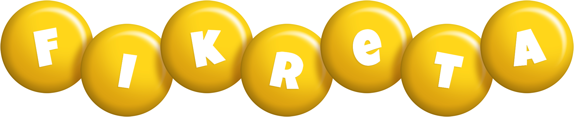 Fikreta candy-yellow logo