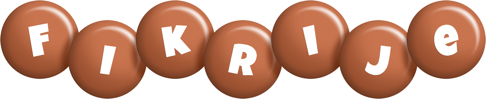 Fikrije candy-brown logo