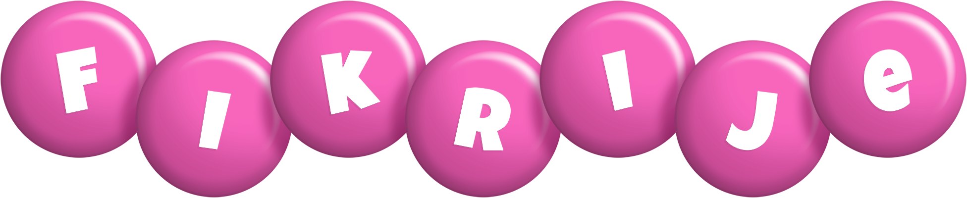 Fikrije candy-pink logo