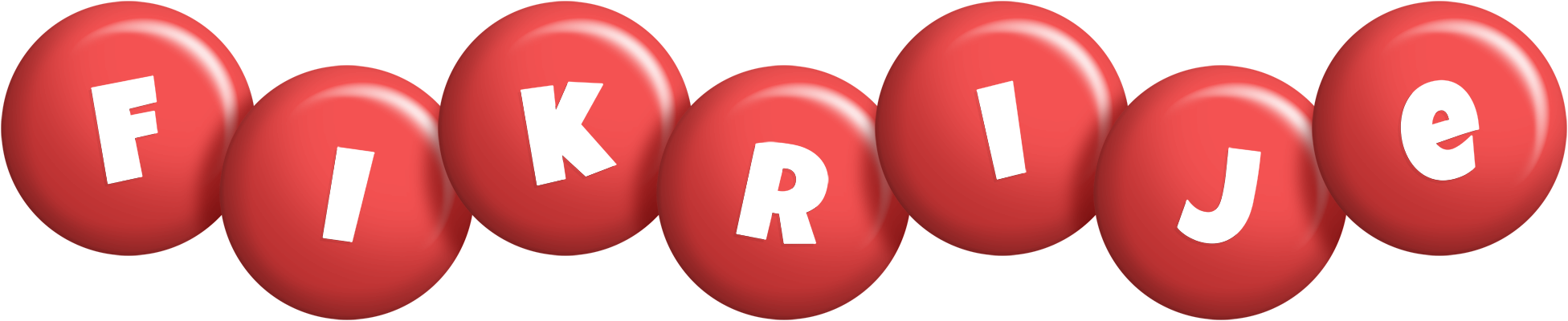 Fikrije candy-red logo