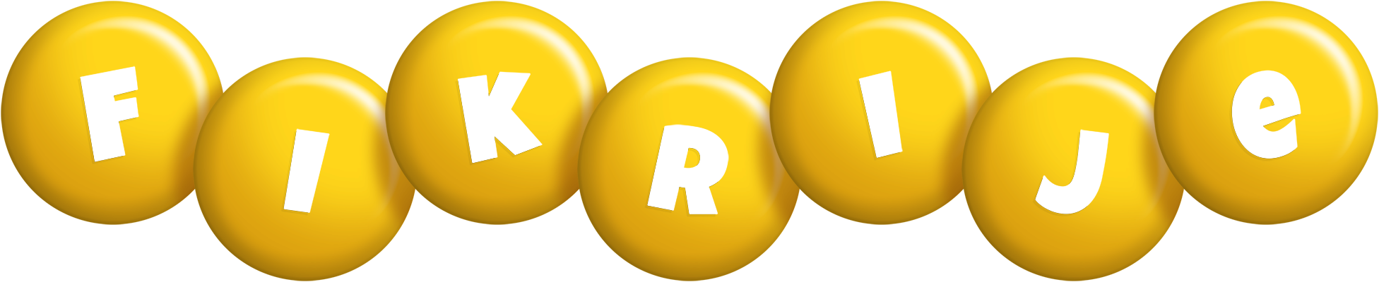 Fikrije candy-yellow logo