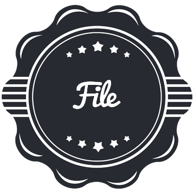 File badge logo