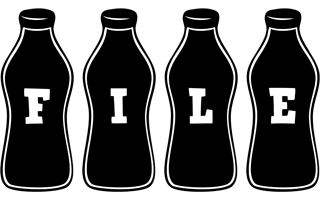 File bottle logo
