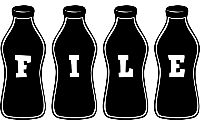 File bottle logo