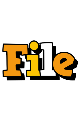 File cartoon logo