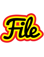 File flaming logo