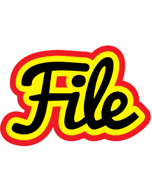 File flaming logo