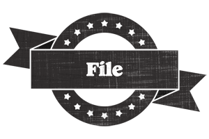 File grunge logo