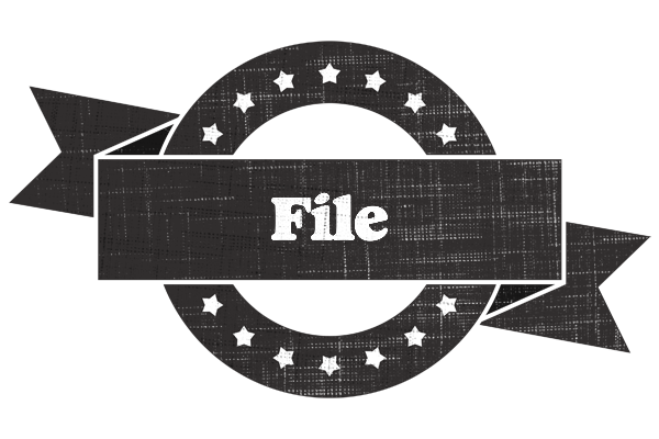 File grunge logo