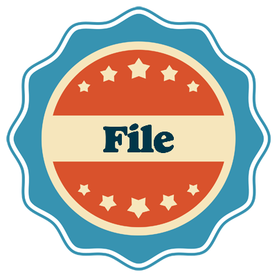 File labels logo