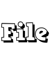 File snowing logo