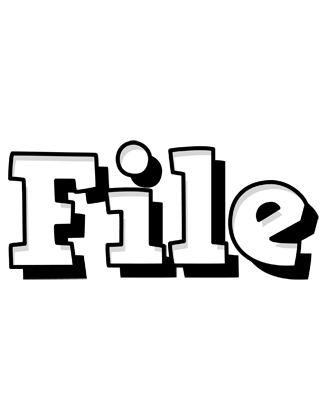 File snowing logo
