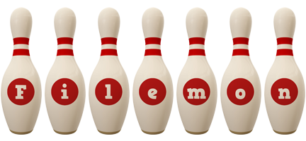 Filemon bowling-pin logo