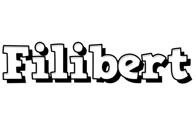 Filibert snowing logo