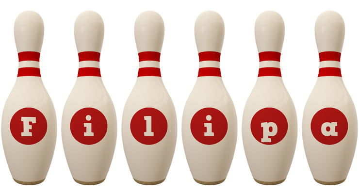Filipa bowling-pin logo