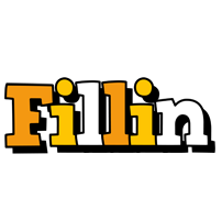 Fillin cartoon logo