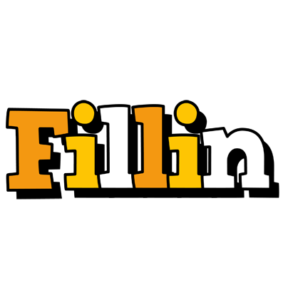 Fillin cartoon logo