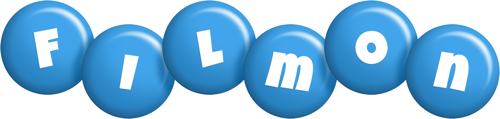 Filmon candy-blue logo
